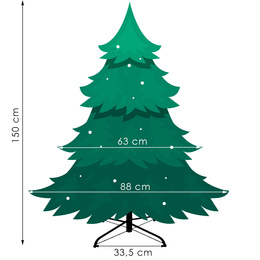 Choinka sztuczna 150 cm świerk naturalny PE