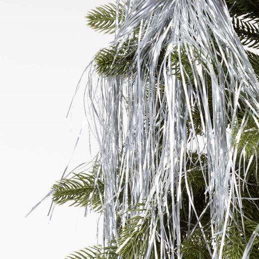 Włosy Anielskie na choinkę, dekoracja świąteczna 100 cm srebrne