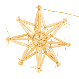 Ozdoby choinkowe, bombki słomiane 48 szt. naturalne dekoracje świąteczne, brązowe