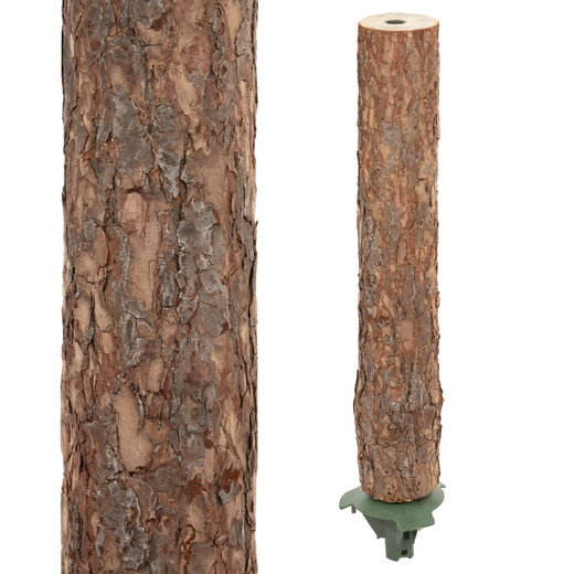 Choinka sztuczna na pniu 180 cm świerk naturalny ze stojakiem nowoczesny