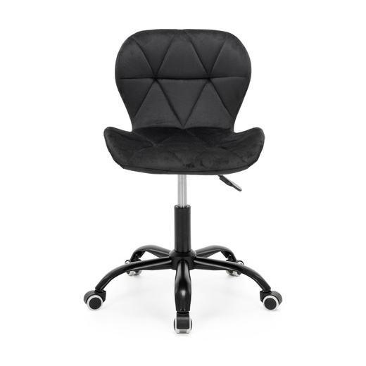 Fotel biurowy obrotowy krzesło na kółkach do nauki, pracy regulowane ergonomiczne, czarne