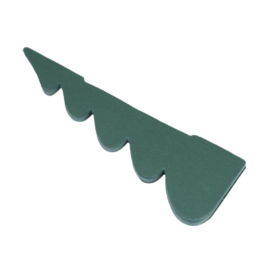 Papierowa choinka 18 cm ozdoba świąteczna dekoracja 3D z magnesem zielona