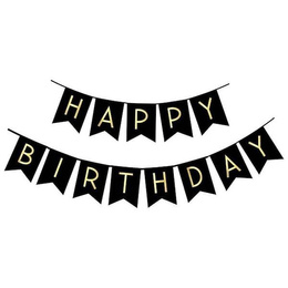 Balony na urodziny 53 szt. dekoracje z napisem happy birthday złoty/czarny/srebrny/biały