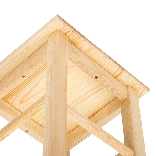 Taboret drewniany, krzesło kuchenne 43,5 cm wielofunkcyjny stołek