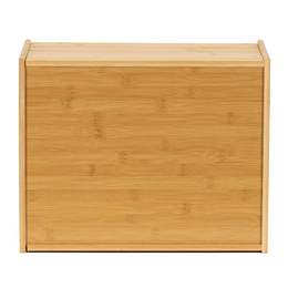 Chlebak zamykany, dwupoziomowy, pojemnik kuchenny do przechowywania pieczywa, bambusowy