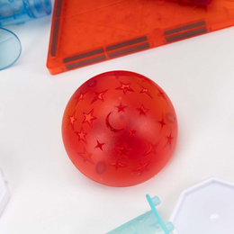 Klocki magnetyczne, kulki LED wieża z spiralną windą zestaw klocków konstrukcyjnych 134 szt. kolorowe