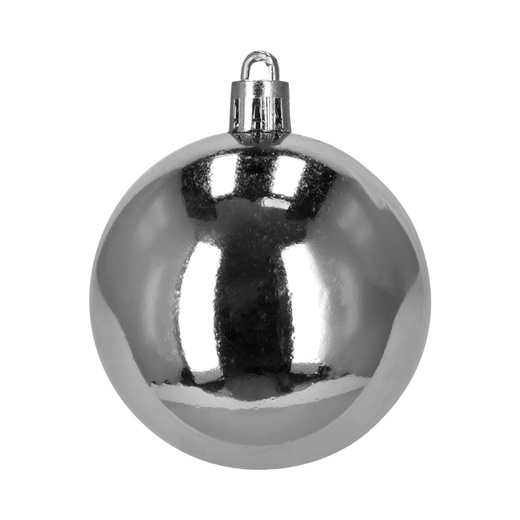 Bombki choinkowe 40 szt. ozdoby kule, lizaki, szyszki, laski cukrowe nietłukące srebrne