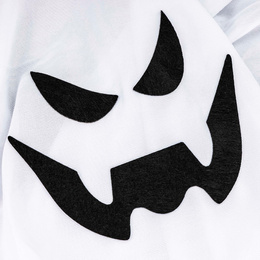 Dekoracja na Halloween duch w kapeluszu świecący ozdoba LED wisząca podświetlana duszek
