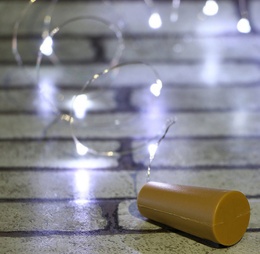 Lampki choinkowe 20 LED biały zimny