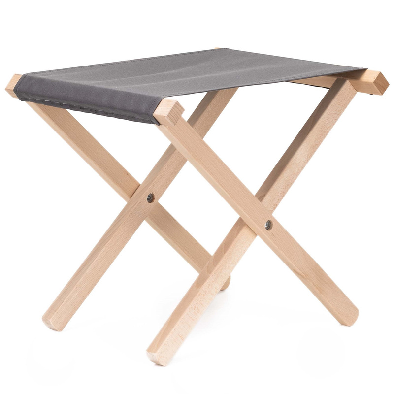 Krzesło składane turystyczne, wędkarkie, stołek na biwak, kemping, jasnoszary