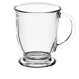 Szklanki do kawy latte mrożonej herbaty deserów 400 ml z uchem komplet 6 szt.