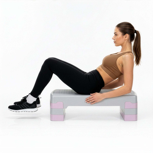 Step do ćwiczeń fitness 3-stopnie, schodek treningowy do aerobiku