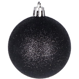Bombki choinkowe 20 szt. ozdoby świąteczne zestaw 5 cm czarny