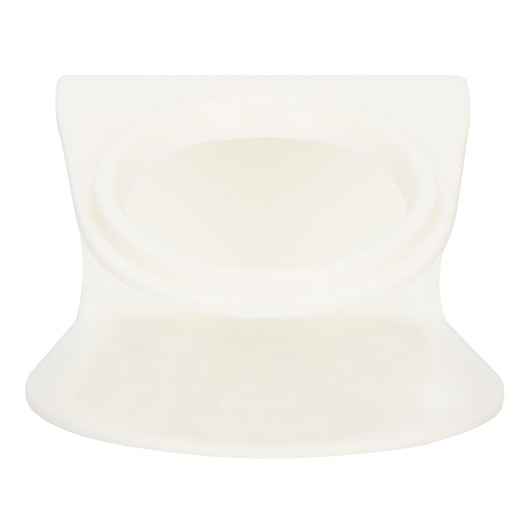 Miska dla psa i kota z antypoślizgową podstawką i uszami biała