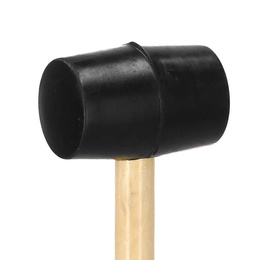 Gumowy młotek montażowy z drewniana rączką brukarski podbijak bezodrzutowy