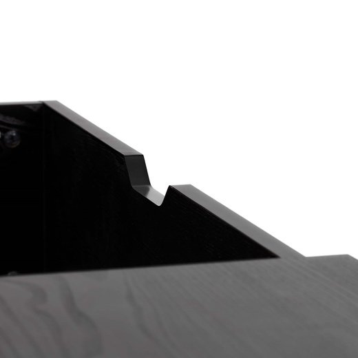 Stolik kawowy z podnoszonym blatem i schowkiem, ława do salonu 100x50x43 cm czarny