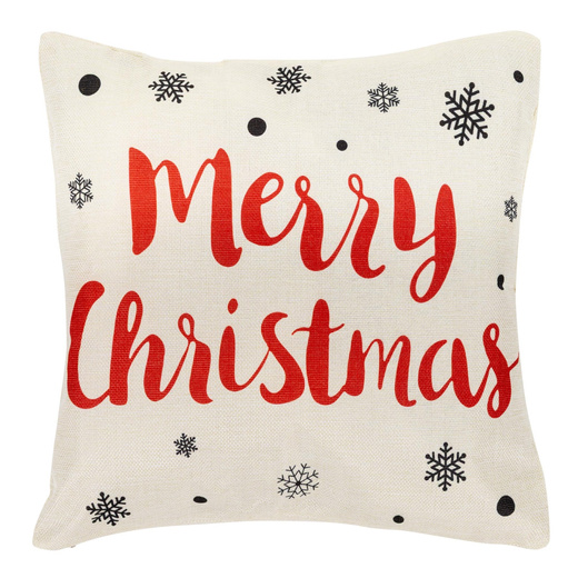 Poszewki świąteczne 40x40cm 4 szt. zestaw dekoracyjny na poduszki jaśki czerwono-białe