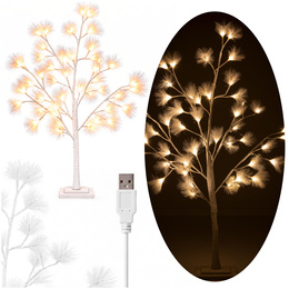 Świecące drzewko 90 cm sosna 48 Led drzewko świąteczne dekoracja ozdoba świetlna