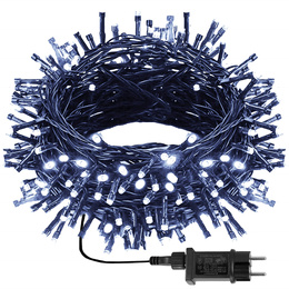 Lampki choinkowe 1000 led bialy zimny 50m oświetlenie świąteczne IP44