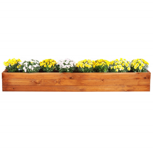 Skrzynia na warzywa drewniana 200x84x26,5 cm wysoki warzywniak zielnik impregnowany