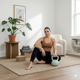 Kettlebell miękki 6 kg kula odważnik hantla ciężar do ćwiczeń fitness, turkusowy