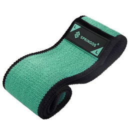 Guma fitness hip band L zielona 2x43 cm