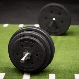 Obciążenie bitumiczne 10 kg talerz kompozytowy 29 mm krążek do sztangi hantli