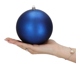 Bombki choinkowe 4 szt. ozdoby świąteczne zawieszki 12 cm granatowe