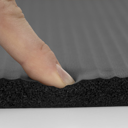 Mata do jogi, ćwiczeń fitness 183x61 cm antypoślizgowa, materac do stretchingu czarny