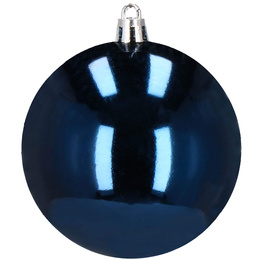 Bombki choinkowe 30 szt. ozdoby świąteczne zestaw 8cm granatowy