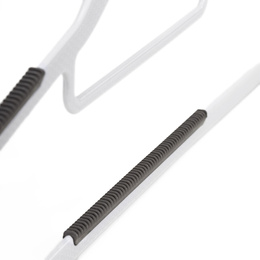 Wieszak plastikowy zestaw 20 szt. antypoślizgowe wieszaki na ubrania szaro-białe