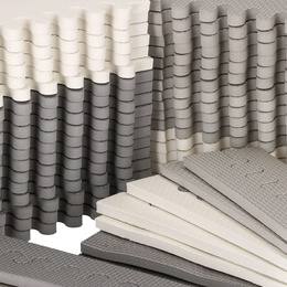 Mata piankowa trójkąty 186x186 cm szare puzzle dla dzieci, do ćwiczeń pianka EVA