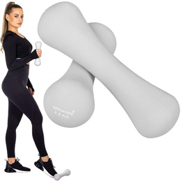 Ciężarki 5kg szare 2x2,5 kg zestaw 2 szt.