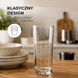Szklanki do herbaty, kawy latte, mrożonej 200 ml zestaw 12 szt.