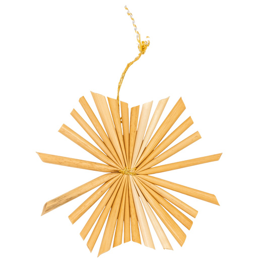 Ozdoby choinkowe, bombki słomiane 48 szt. naturalne dekoracje świąteczne, brązowe