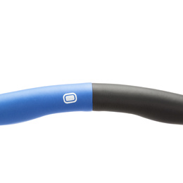 Hula hop treningowe 88 cm składane, piankowe NBR szaro-niebieskie