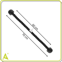 Uchwyt do ćwiczeń siłowych, linowy triceps do wyciągu górnego i dolnego