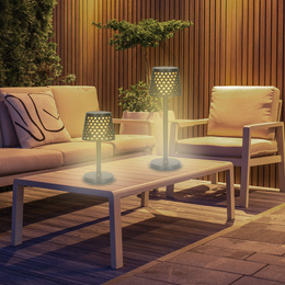 Lampa solarna LED ażurowa 5w1 zewnętrzna kinkiet z 3 trybami świecenia czarny