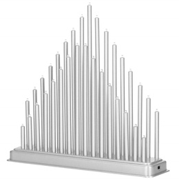 Świecznik adwentowy 33 świece srebrny