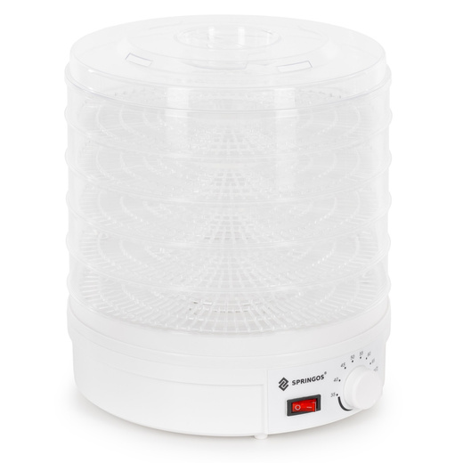 Suszarka do żywności, spożywcza do grzybów, ziół 5‑poziomowa 15 L 350 W z regulacją temperatury