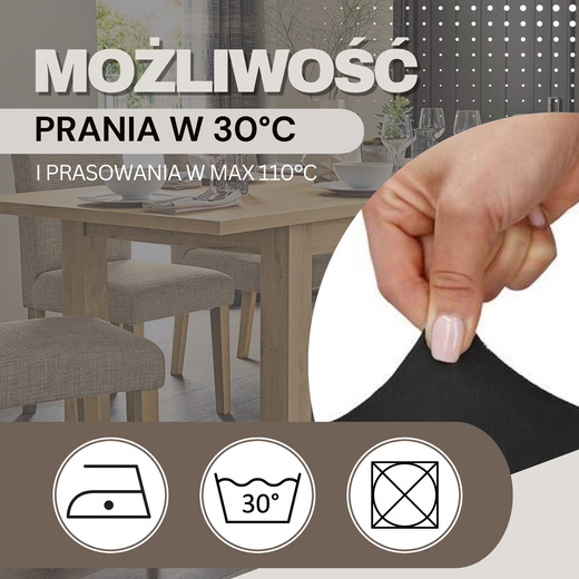 Pokrowiec, pokrycie na krzesło uniwersalny welurowe, czarne