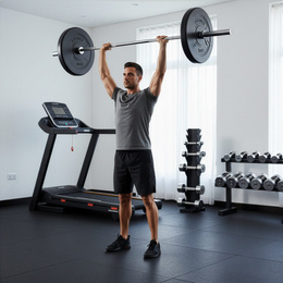 Obciążenie bitumiczne 10 kg talerz kompozytowy 31 mm krążek do sztangi hantli