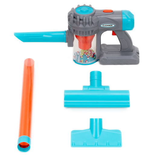 Odkurzacz dziecięcy, pionowy, ręczny na baterie, zabawka dla dzieci interaktywna z dźwiękiem