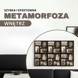Ramka na zdjęcia 24 zdjęcia multiramka 10x15 czarna