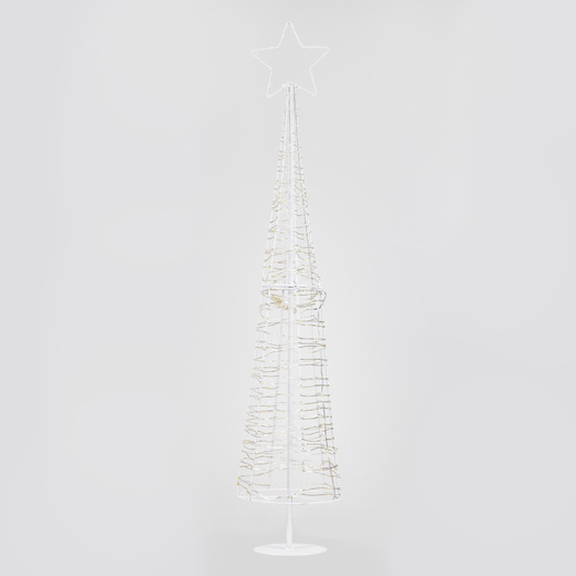 Choinka na zewnątrz 250 Led ciepły biały 100 cm dekoracja świąteczna IP44