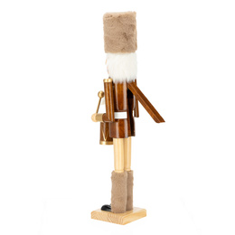 Dziadek do orzechów 38 cm drewniany żołnierzyk figurka świąteczna ozdoba choinkowa