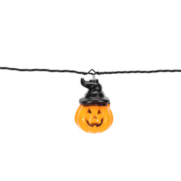 Lampki na Halloween dynie 5 m girlanda łańcuch świetlny na baterie 20 LED świecąca ozdoba