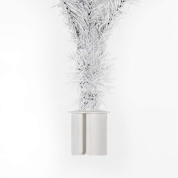 Choinka sztuczna 180 cm jodła biała nowoczesna jak żywa, ze stojakiem