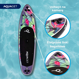 Deska SUP 320 cm pompowana do pływania na stojąco paddleboard z zestawem akcesoriów