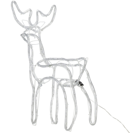 Renifer świąteczny 144 LED świetlna dekoracja ozdoba do ogrodu biały ciepły